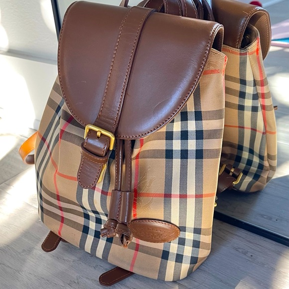 Vintage Burberry(S) Vintage Mini Backpack- ๐ผ - Picture 1 of 17